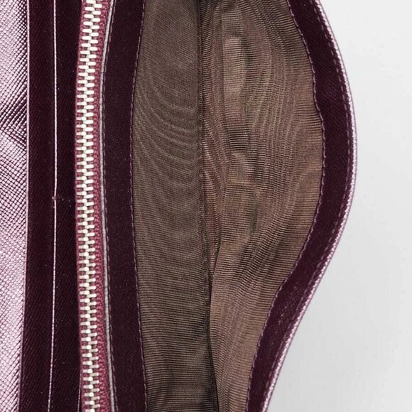 Prada Purple Saffiano Leather Crystal Flap Wallet - 1M1037 - Picture 8 of 11